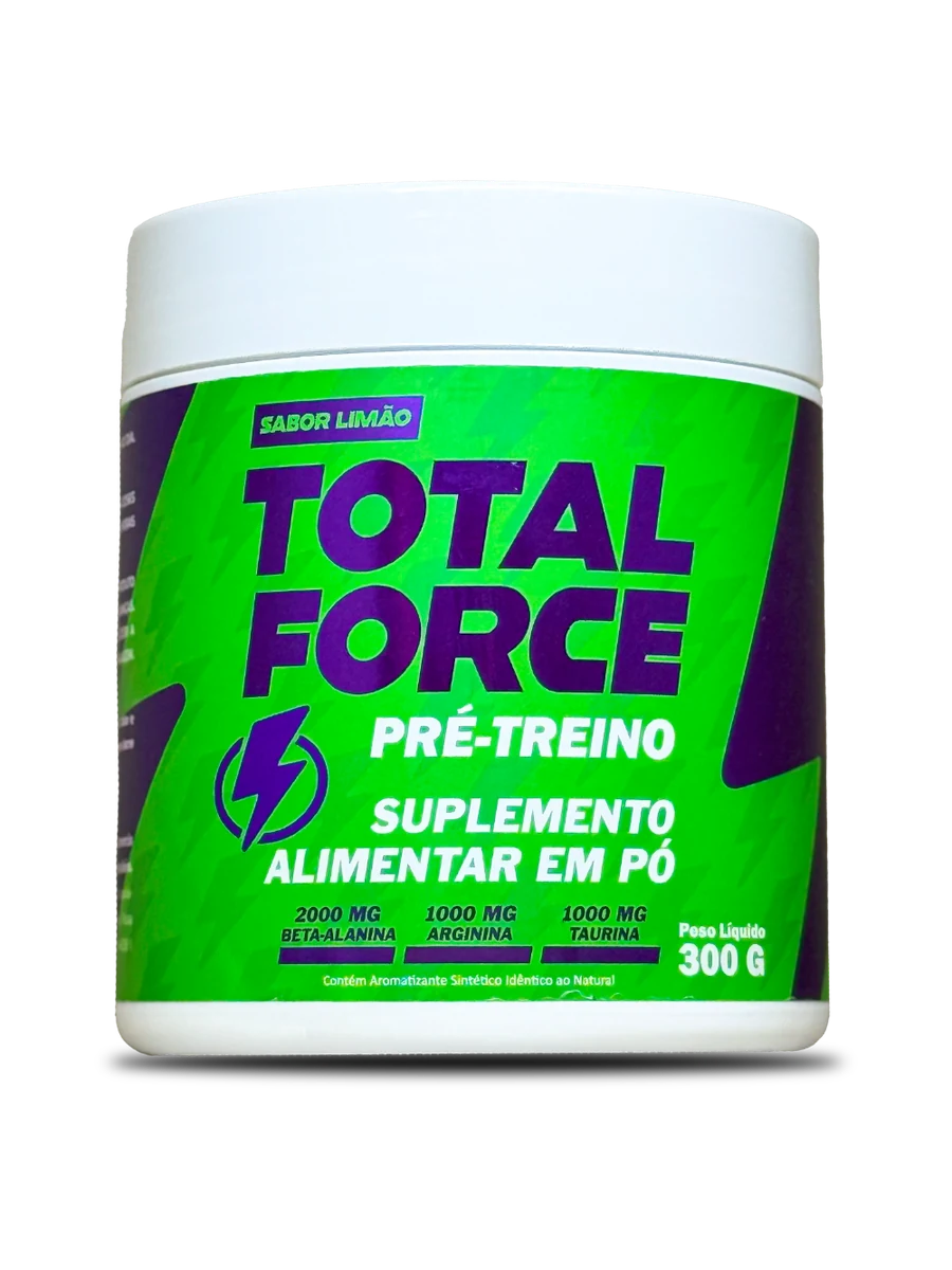 Pote de TOTAL FORCE pré-treino
